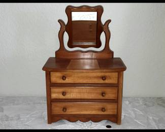 Sweet Little Dresser with Mirror; Salesmans Sample Size