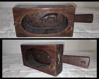 Antique Hinged Butter Mold