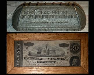 Goodyear Bank and 1864 Confederate 20 Dollar Bill