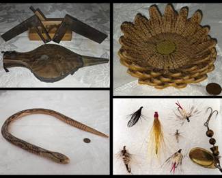 Bellows, Tools,  Coasters, Snake & Flies 