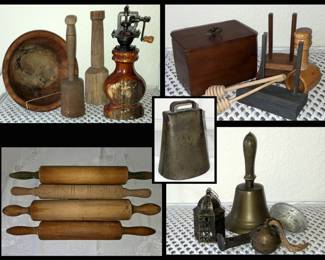 Lots of Old Wooden and Metal Items