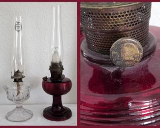 Ruby Glass Aladdin Lamp