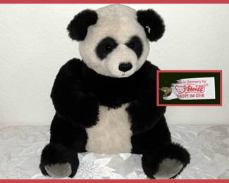 Large Steiff Panda who Roars; There are 3 More Small Steiff Furries Too