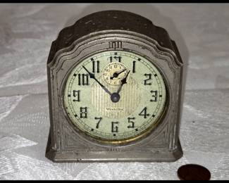 Small Antique Westclox Alarm Clock