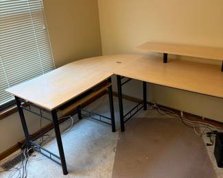 Roomy desk/work space.