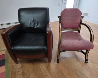 Art Deco style accent chairs