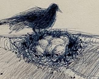 Carol Sikes pen and ink 8 x 6