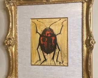 Bernard Buffet “Coccinelle” original oil on canvas 1965 