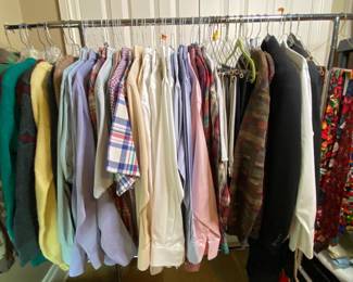 Nice collection of vintage men’s ties, beautiful shirts