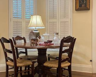 Perfect size 4 foot dining table and chairs