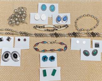 Vintage Navajo, Sterling, and Mexican Sterling jewelry