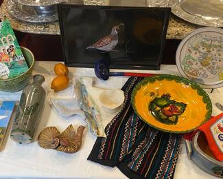 Vintage Mexican pottery, American pottery, serve it up 