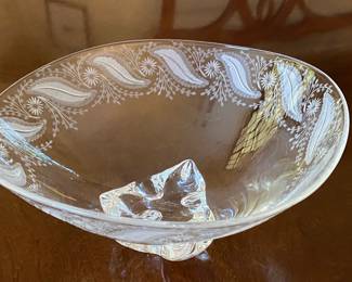 Large Steuben Crystal bowl mid-century