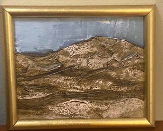 Walter McGowan original textured oil on board 8 x 10 Waco, Texas artist
