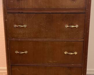 1930's-1940's Art Deco Style Waterfall Dresser