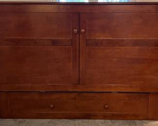 Night &. Day Furniture Murphy Cabinet Bed w Mattress