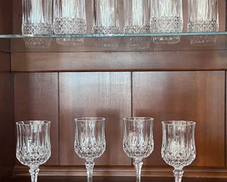Cristal d' Arques Water/Iced Tea and Wine Glasses