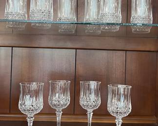 Cristal d' Arques Water/Iced Tea and Wine Glasses
