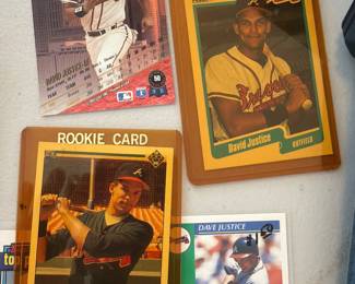 Dave Justice Braves Rookie Cards Baseball cards 