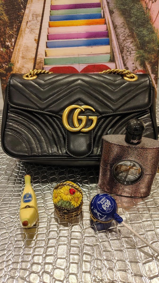 Gucci paloma bag and Yves St Laurent with mini brand PHB trinket boxes (authentic