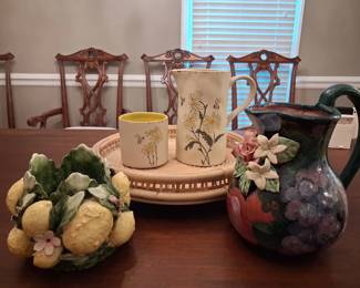 Uber nice LeSal Ceramic Co Pitcher and other decorative ceramics