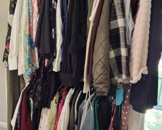 Lots of women's designer clothing