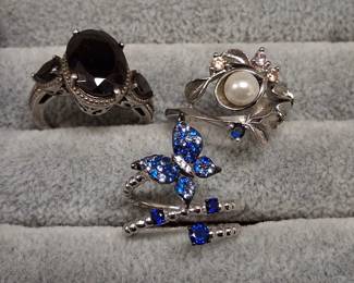 Nice designer sterling silver rings,