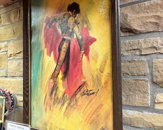 MCM Bullfighter Painting - Color, texture, and drama!