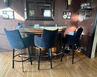 Bar and bar stools