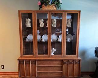 Kent Coffey Perspecta style china display cabinet