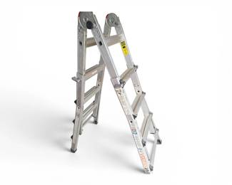 Aluminum multi position ladder