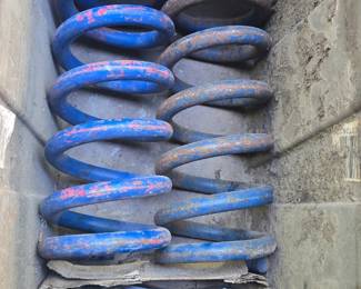 Blue coil Springs for automotive suspension