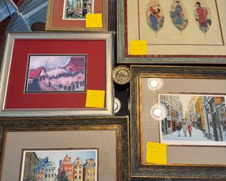 Vintage framed pictures