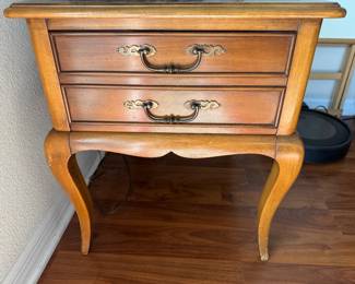 Antique French bed side table 