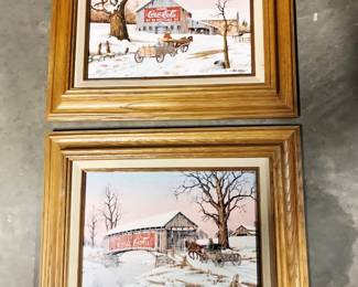 C. Carson Coca Cola Framed Art