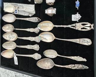 Sterling Silver Souvenir Spoons