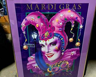 Framed Mardis Gras Print