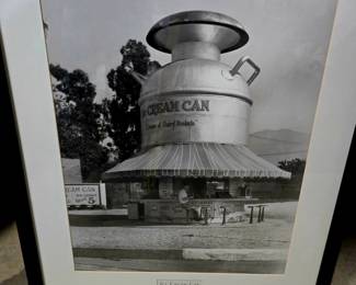 Framed Ice Cream Can