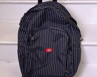 320 dickiespinstripeblackwhitebackpackb
