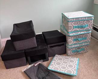 100 lotofcollapsibleclothstoragebinswi