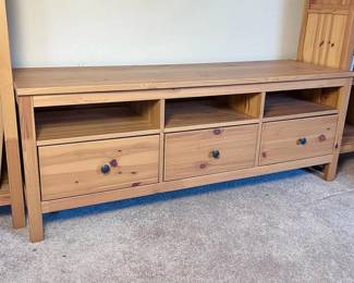 232 ikeahemnestvconsolewithnaturalwood