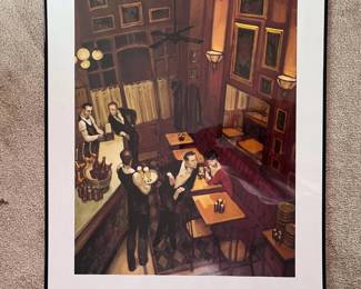 227 juarezmachadobistroframedartprint