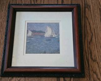 206 framedmaritimeimpressionistprintsail