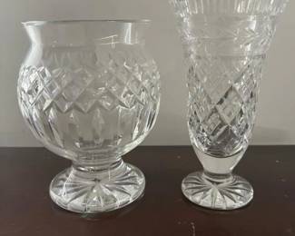 114 waterfordcrystalpairflaredtrumpetch