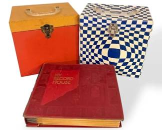 45 Records With Carrying Cases