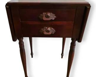 Carl Forslund 1940s Drop Leaf Side Table