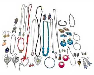 Colorful Blue Beaded Jewelry
