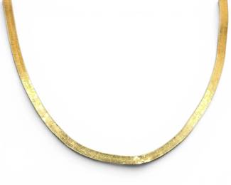 14k Herringbone Gold Chain, 24 8.86g