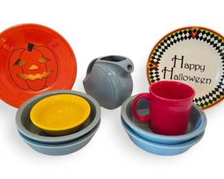Fiestaware Halloween Plates, Bowls  More