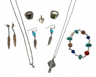 Sterling Southwestern Jewelry 44.29g Total